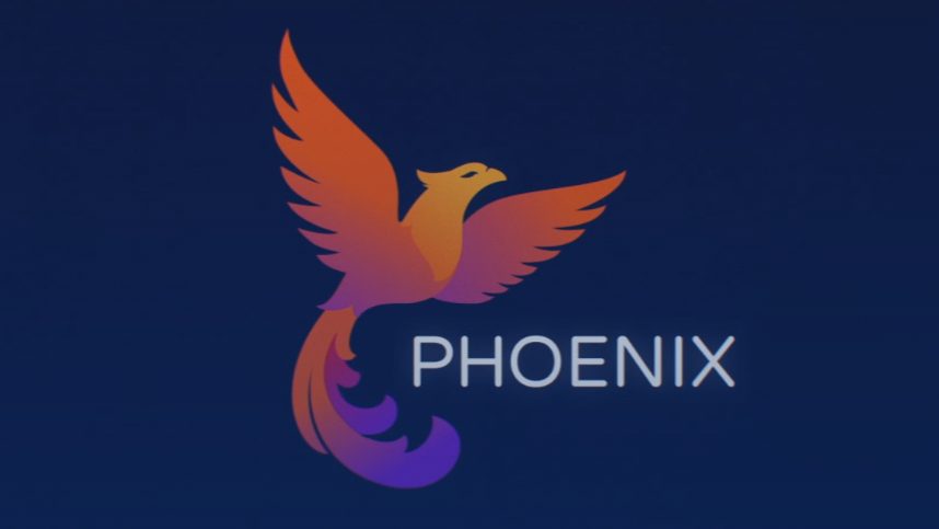 Phoenix animation logo - animated cartoon dub