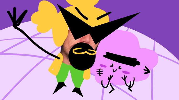 Democratizing Synthiola voice acting scene with two characters - experimental animation exploring AI and synthetic identity